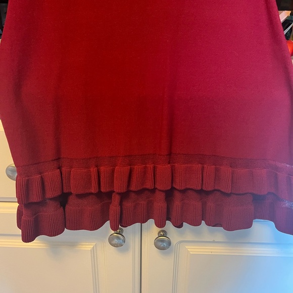 NWT FOR LOVE AND LEMONS KNITZ RED LONG SLEEVED DRESS - Picture 7 of 9